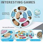 Interactive Sliding Dog Puzzle & Treat Feeder