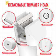 Cordless Multi-Head Pet Grooming & Nail-Care Kit