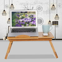 Foldable Bamboo Laptop Bed Desk & Tray