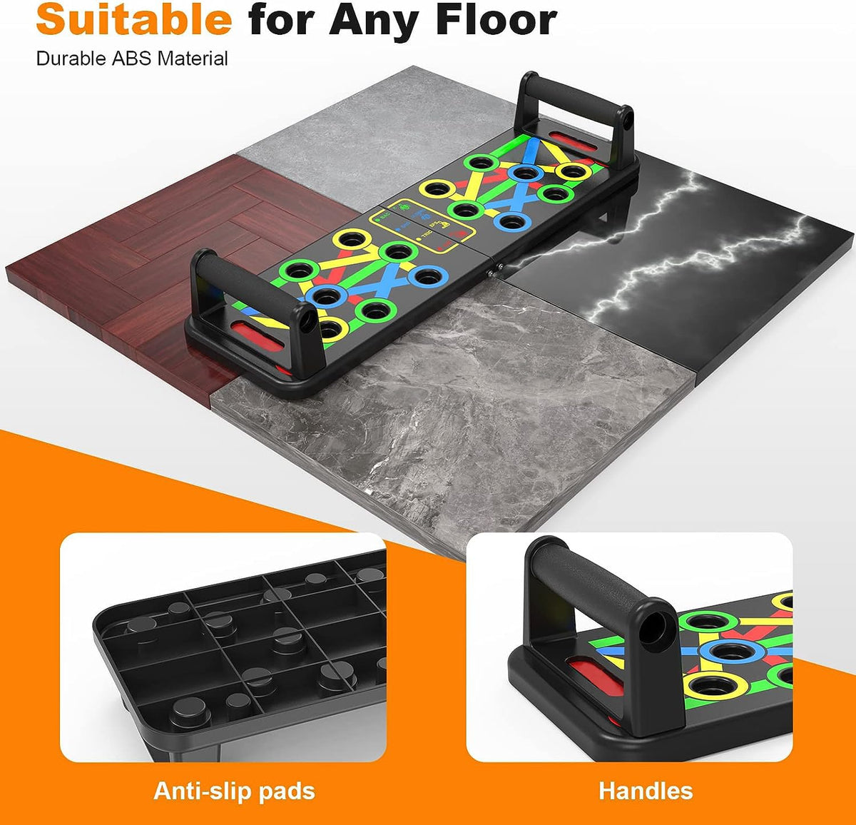 Foldable 14-in-1 Push-Up Board