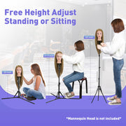 63-Inch Adjustable Foldable Wig-Head Tripod