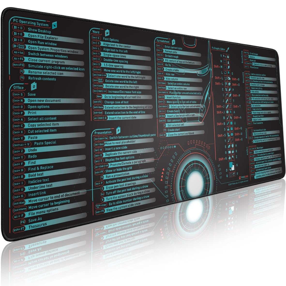 Extended Desk Mouse Pad – Multiple Sizes & Printed Designs