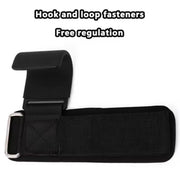 Weight-Lifting Hook Grips with Wrist Wraps