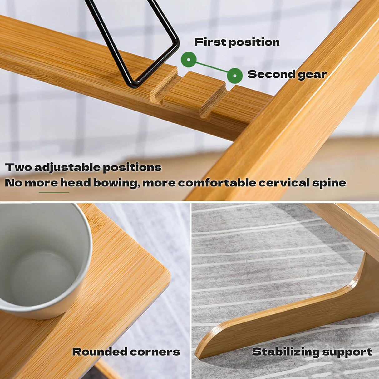 XCJump Laptop Desk, Laptop Table, Small Desk, Small Table, Side Table,Bedside Desks, Home Office Desks 67 * 60 * 35cm