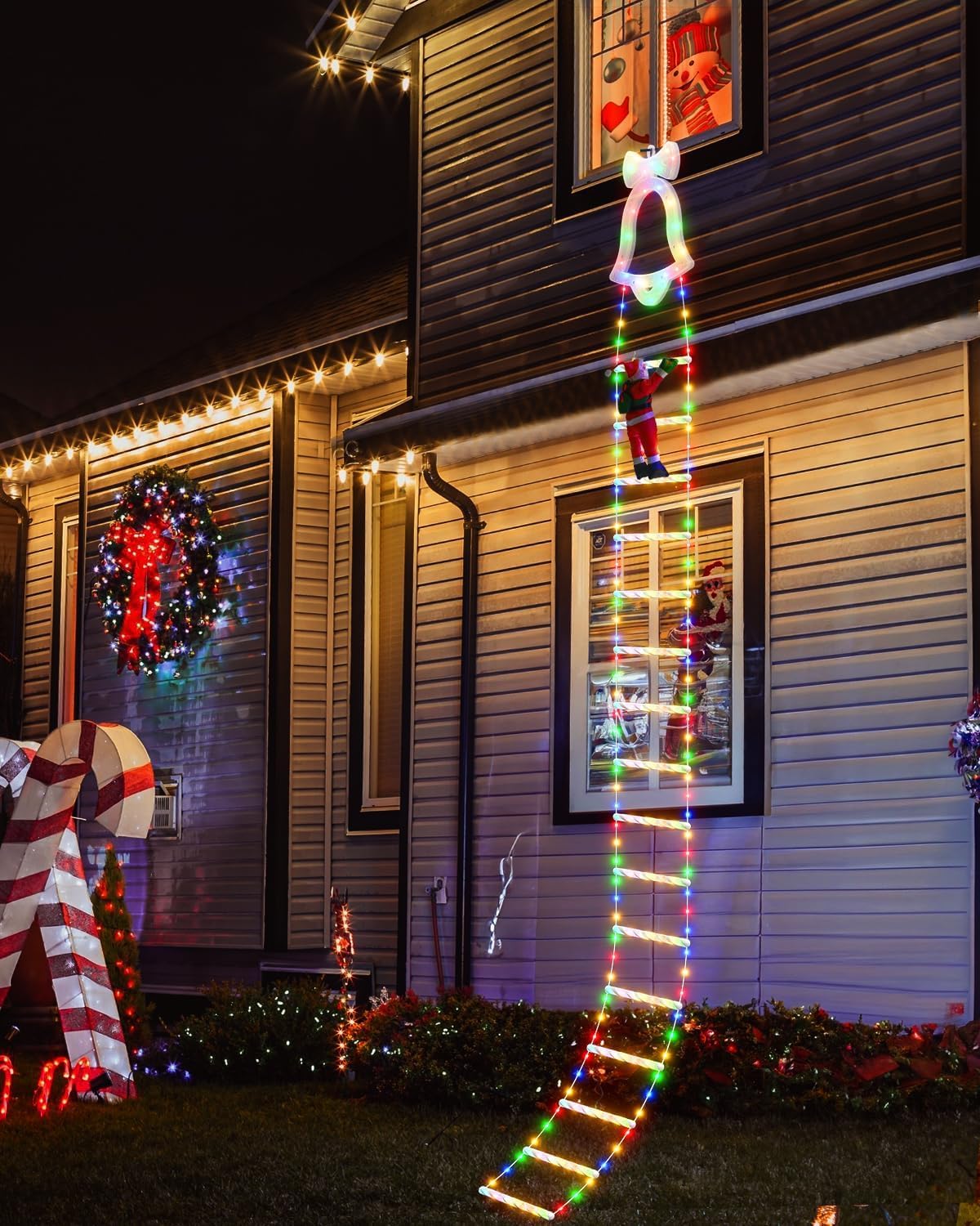 3 m Santa Ladder LED Christmas Light Decoration