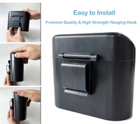 Compact Lidded Car Bin with 120 Liners & 4 Hooks