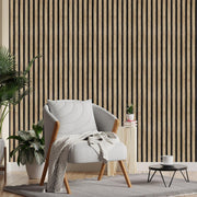 Wood Grain Peel & Stick Wallpaper – Self-Adhesive Removable Wood Slat Vinyl (43.5 × 305cm)