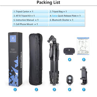 159 cm Camera & Phone Tripod with 4.5 kg Load Rating