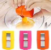 3-Piece Handheld Egg-Opener Set – Yellow, Orange & Pink