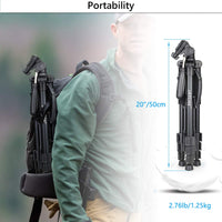 159 cm Camera & Phone Tripod with 4.5 kg Load Rating