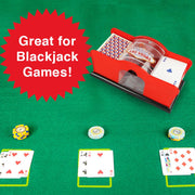 Hand-Cranked 2-Deck Playing-Card Shuffler