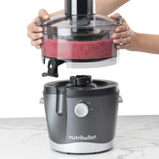 NutriBullet Juicer, Dark Grey, Juicer, High Speed Centrifugal Juicer with 800w Motor, Two Speeds, 1.5L Pulp Basin, 800ml Juice Container (NBJ07100)
