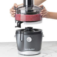 NutriBullet Juicer, Dark Grey, Juicer, High Speed Centrifugal Juicer with 800w Motor, Two Speeds, 1.5L Pulp Basin, 800ml Juice Container (NBJ07100)