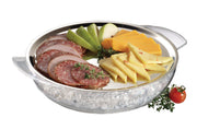 10.5-Inch Stainless-Steel Iced Serving Platter