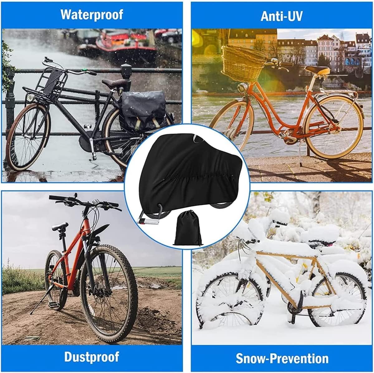 Outdoor Bike Cover for 2–3 Bikes – 2XL