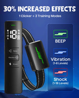 Dog Shock Collar, 2023 New User-Friendly IPX7 Waterproof Dog Training Collar with 3 Modes Electric Shocker for 10-120lbs, 2600FT E-Collar for Large Medium with Training Clicker (Black)