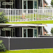 0.9 × 5 m Grey HDPE Balcony & Fence Privacy Screen