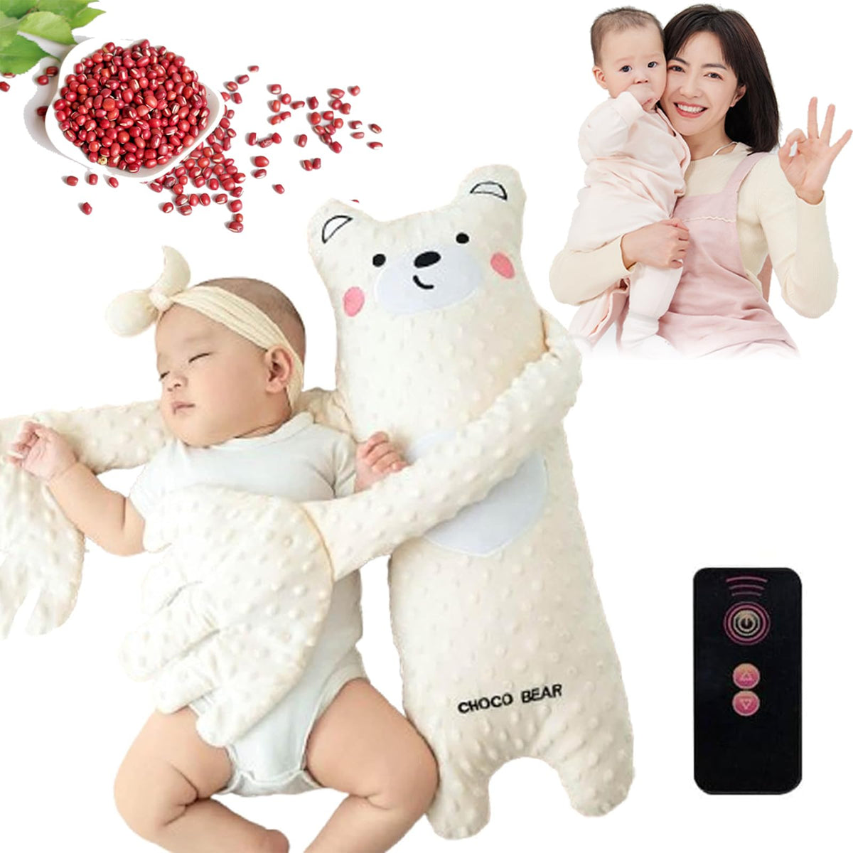 Choco Bear Automatic Patting Plush – Supervised Settling Aid