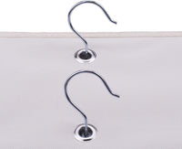 LONGTEAM Hanging Purse Handbag Organizer Homewares Nonwoven 10 Pockets Hanging Closet Storage Bag