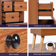 5-Drawer Storage Cabinet with Display Shelf