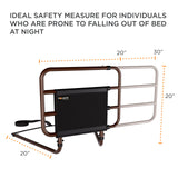 Adjustable Bed Rail for Elderly Adults, Seniors and Surgery Patients - Safety Assist Bar with Storage Pocket, Fits Any Bed & Eases Getting in & Out of Bed