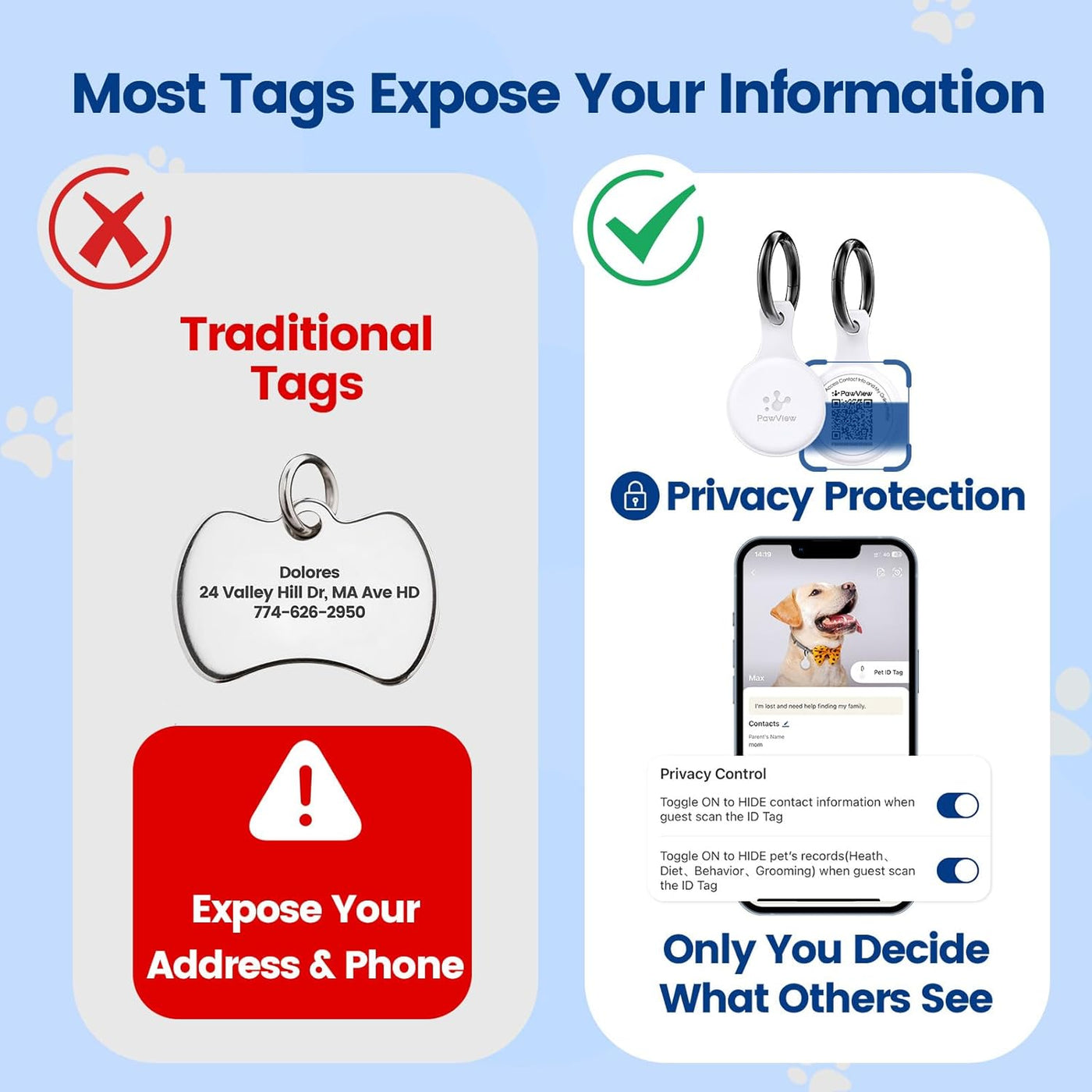NFC & QR Smart Pet ID Tag – 6 Colours