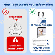 NFC & QR Smart Pet ID Tag – 6 Colours