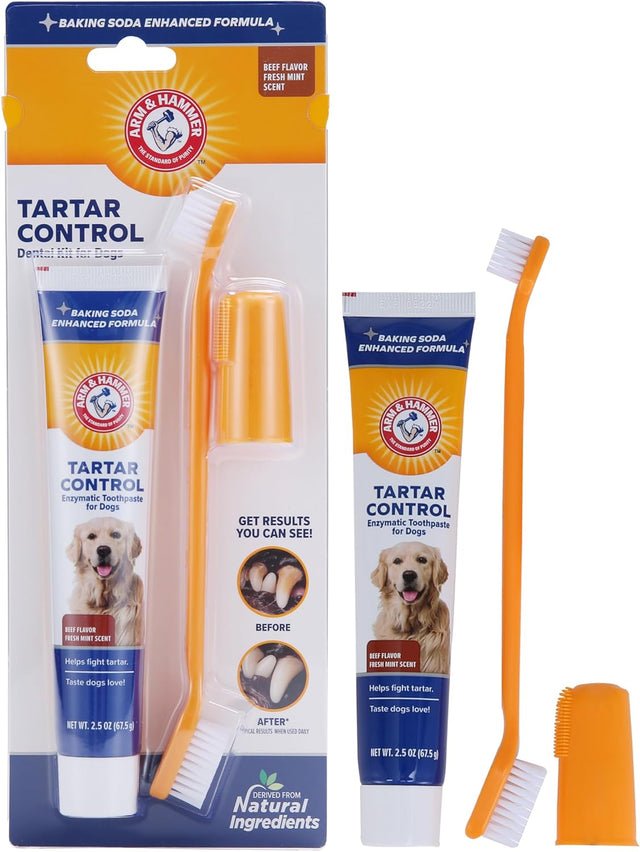 Arm & Hammer Beef Flavor Tartar Control Dental Kit for Dogs
