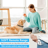 [2025 Upgrade] No Shock Dog Bark Collar with 4 Modes, Dog Training Collar with Remote, IPX7 Waterproof Bark Collar for Most Breed Sizes, Safe No Shock Bark Collar for Garden & Courtyard Use