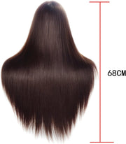 26–28-Inch Dark Synthetic Braiding Head with Clamp