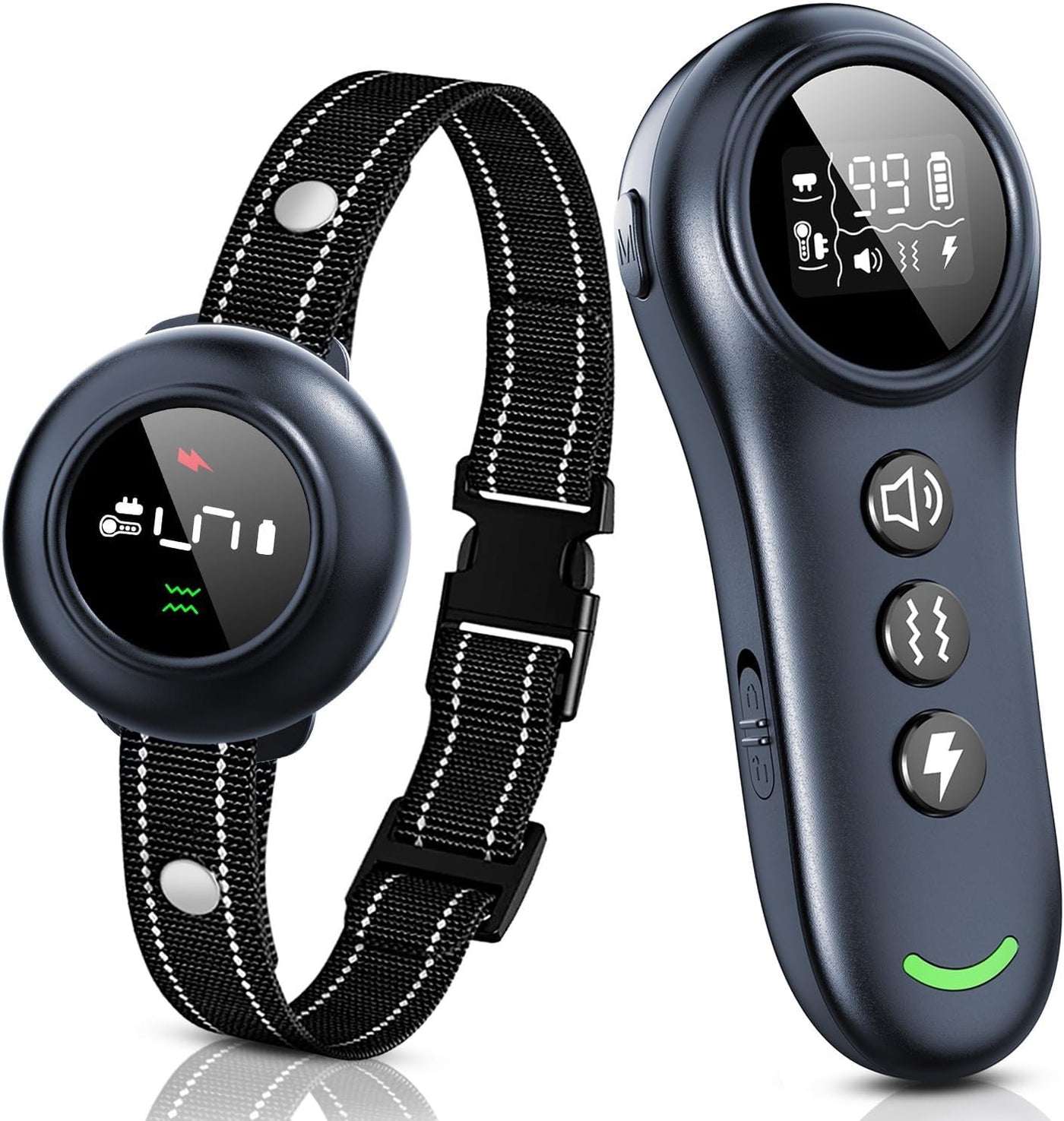 2-in-1 Dog Bark & Training Collar – 1000 m Remote & IP67