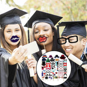 58-Piece Party Photo-Booth Prop Set