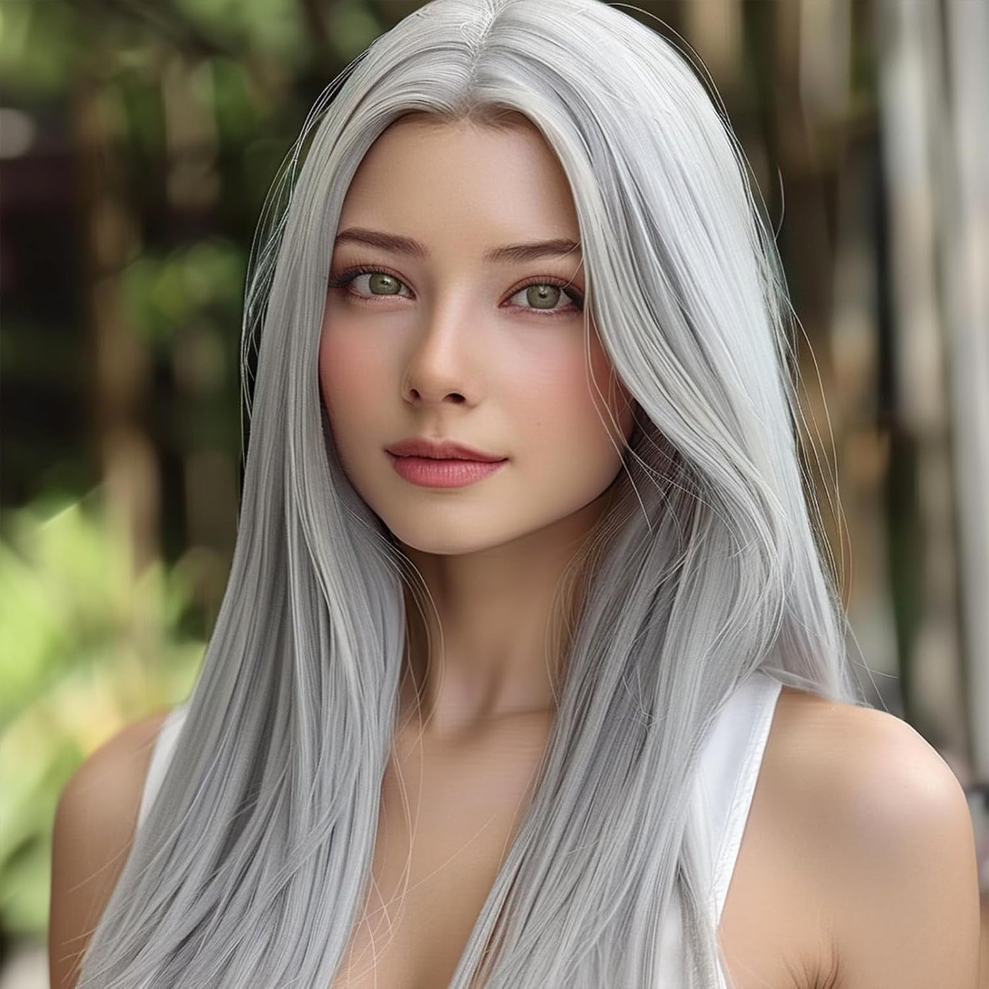 28-Inch Long Straight Synthetic Wig – Multiple Colours