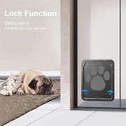 Black Lockable Magnetic Pet Flap for Screens – 20.3 × 25.4 cm