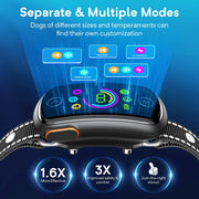 Dog Bark Collar, Customizable Bark Collar for Large Medium Dogs, Smart Anti Barking Training Collar with Adjustable Beep Vibration Shock and Sensitivity, Automatic Stop Barking with Replacement Strap