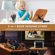 2-in-1 Adjustable Sheet-Music & Desktop Book Stand