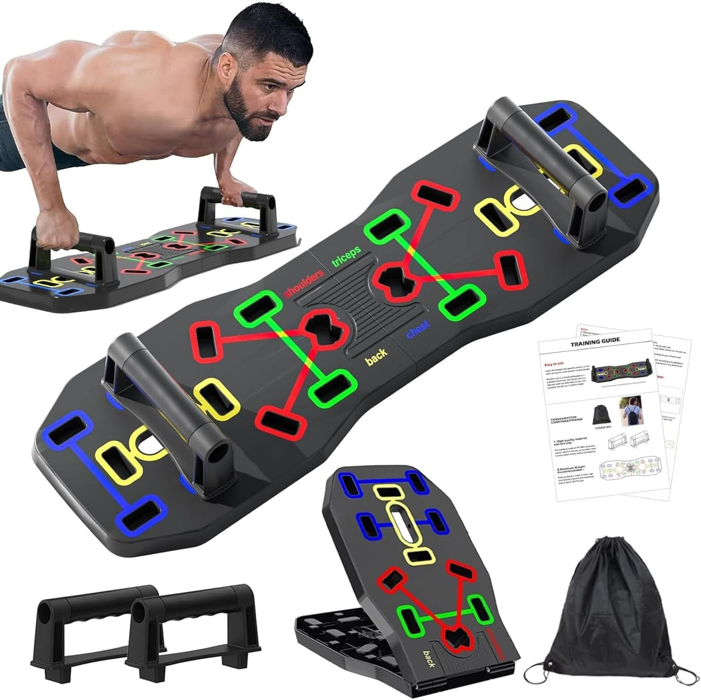 Foldable 10-in-1 Push-Up Board