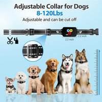 Dog Bark Collar,4 Modes Rechargeable Smart Barking Collar,IP67 Waterproof Shock Collar, Safe Shock Anti Barking Device for Dogs，Dog Barking Collar for Dogs 1-120lbs, Dog Training Device
