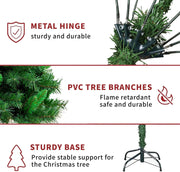 Pop-Up Artificial Christmas Tree with 10 m LED Lights