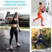 Pilates Bar Kit with 3 Resistance-Band Sets