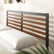 Zinus Kai Bamboo & Steel Queen Platform Bed – Brown
