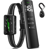 Dog Shock Collar, 2023 New User-Friendly IPX7 Waterproof Dog Training Collar with 3 Modes Electric Shocker for 10-120lbs, 2600FT E-Collar for Large Medium with Training Clicker (Black)