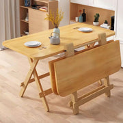 Foldable Solid-Wood Table – 100 × 60 cm