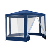 2 x 2 m Pop-Up Gazebo with Navy Mesh Walls