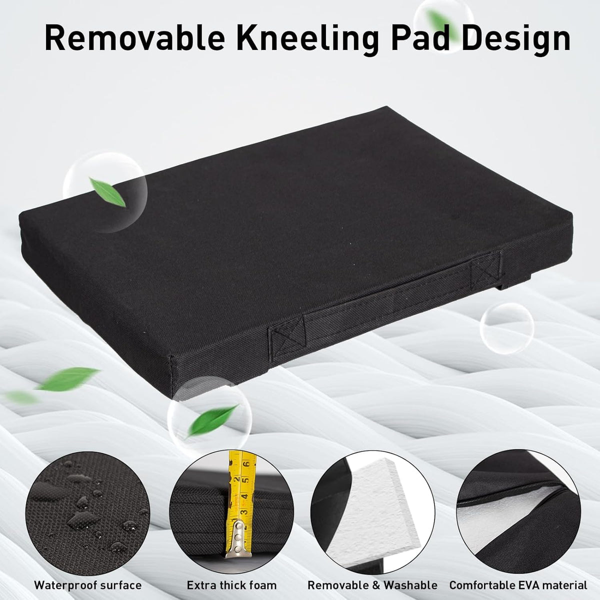Foldable Garden Kneeler & Seat with EVA Pads and Tool Bag – Up to 150 kg