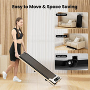 Walking Pad with Incline, Under Desk Treadmill, 2.5HP Treadmills for Home with Remote Control & Led Display, Non-Slip, Compact Portable, Low Noise for Workout Exercise