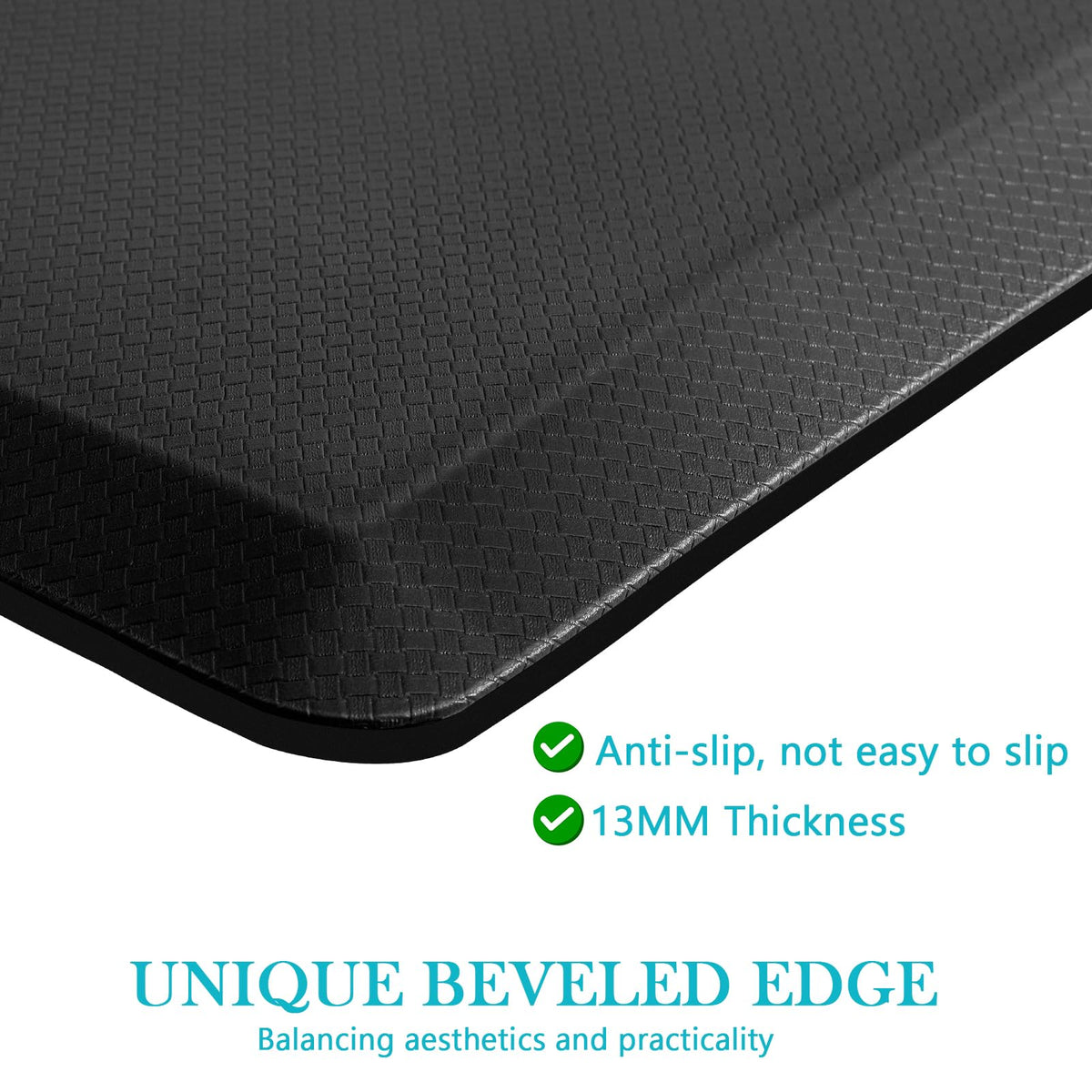 Thick 2-Piece Waterproof Cushioned Kitchen Mat Set