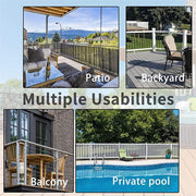 0.9 × 5 m Grey HDPE Balcony & Fence Privacy Screen