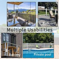 0.9 × 5 m Grey HDPE Balcony & Fence Privacy Screen