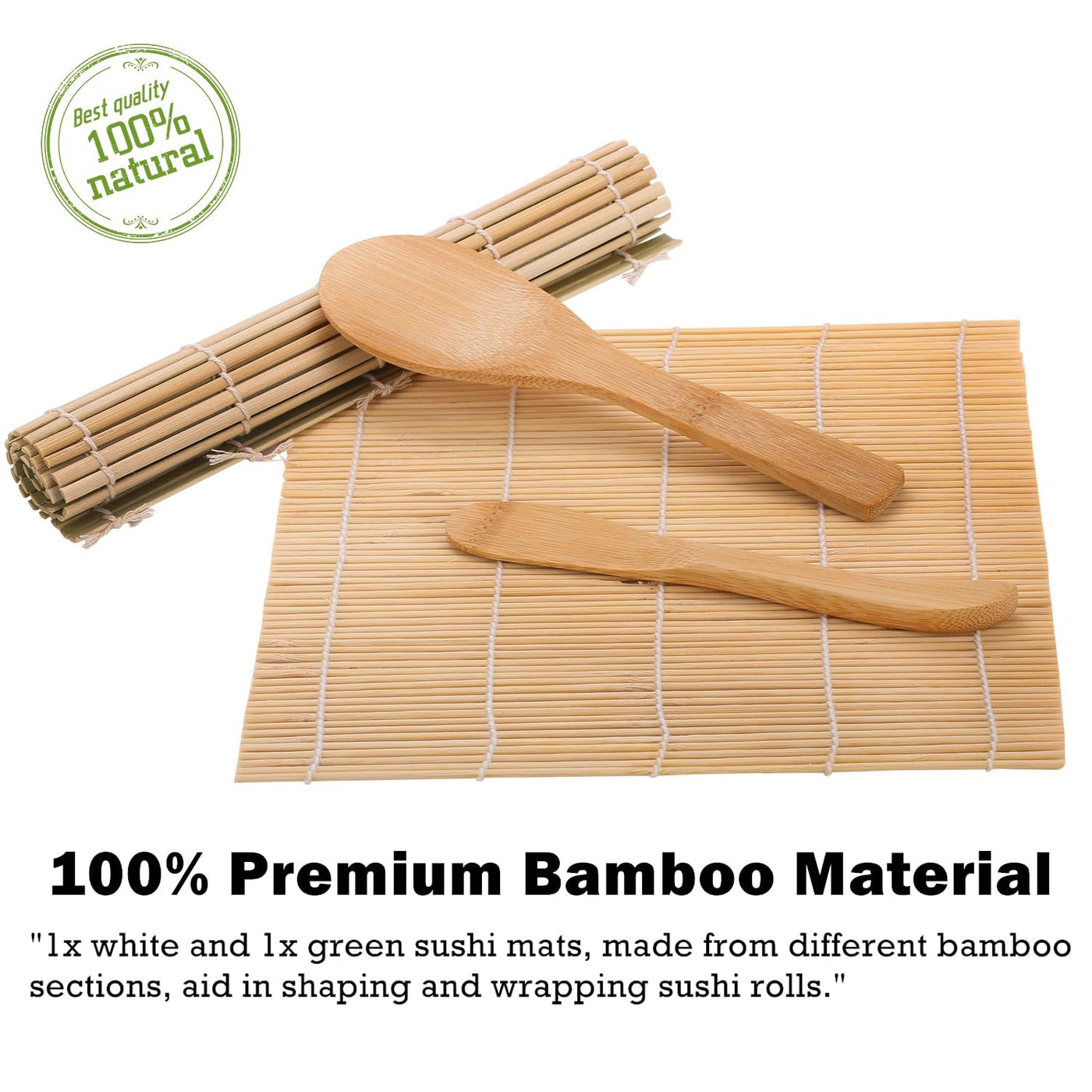 All-in-One Sushi-Making Kit with Bazooka, Mats & Knife
